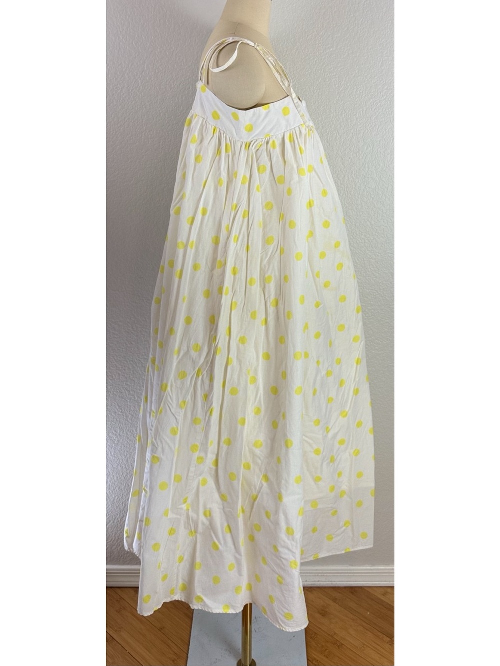 Anthropologie WHIT TWO Polka Dot Maxi Dress Boho Resortwear Medium - Picture 7 of 16